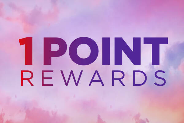 Velocity 1 Point Rewards banner