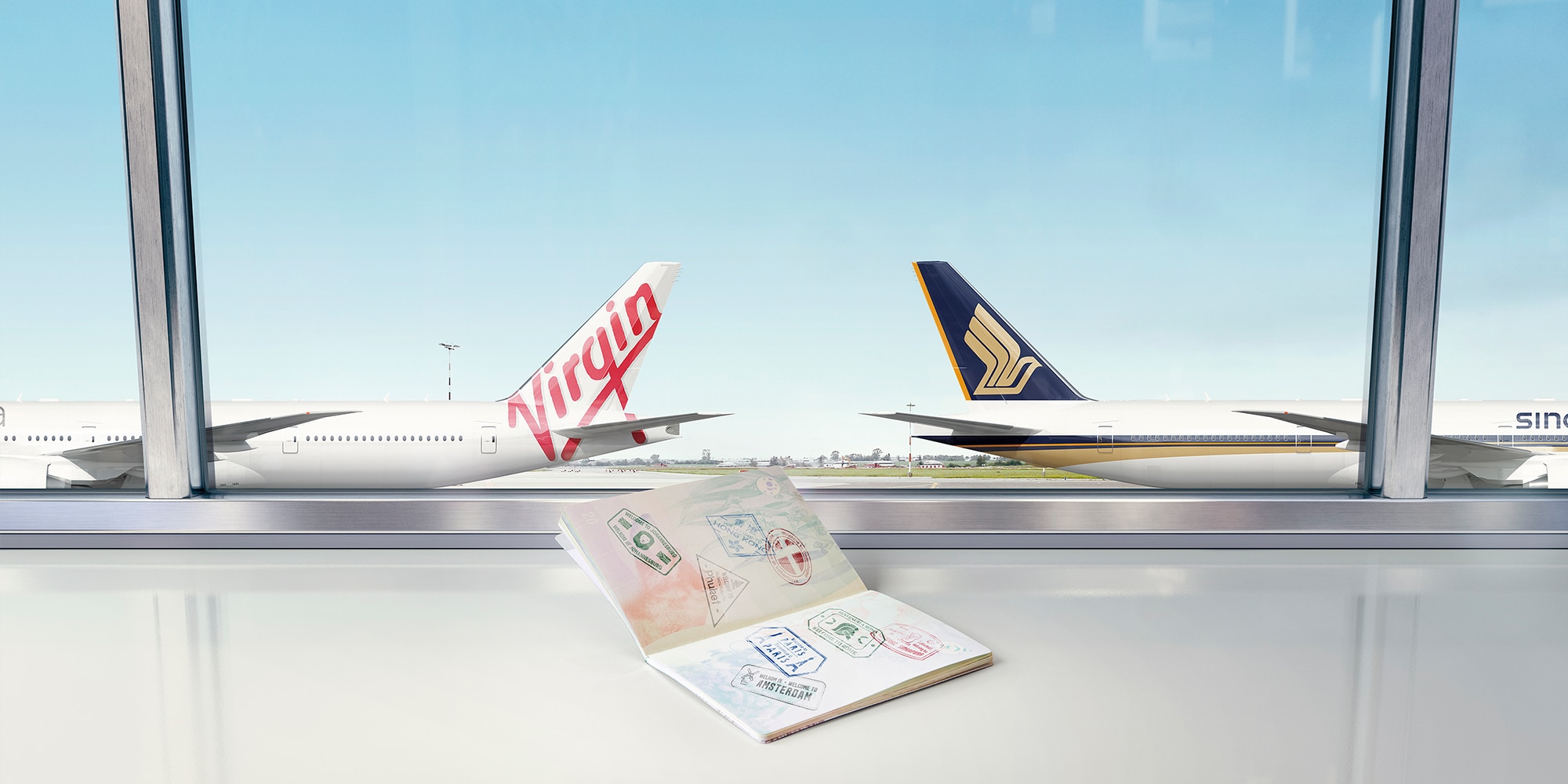 Business passenger facing plane on tarmac