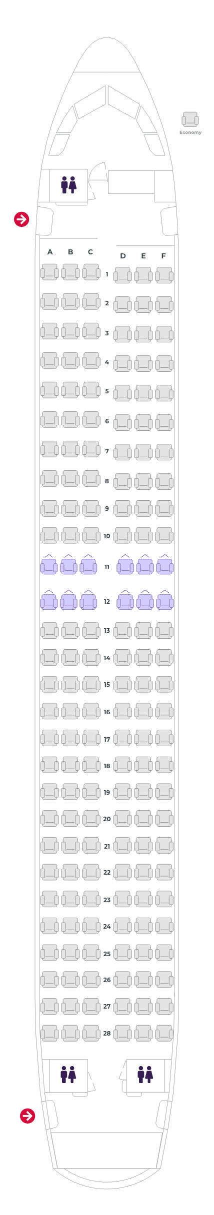 Fokker 100 Seat Map Our Fleet - Flying With Us | Virgin Australia