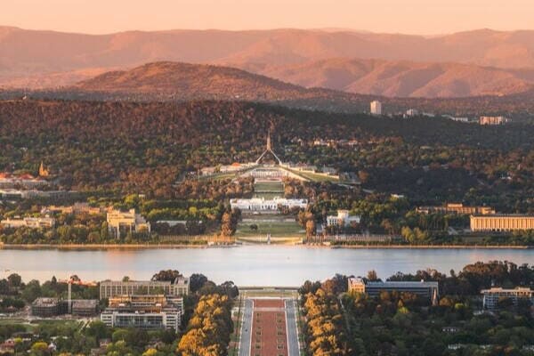 View from Mount Ainslie