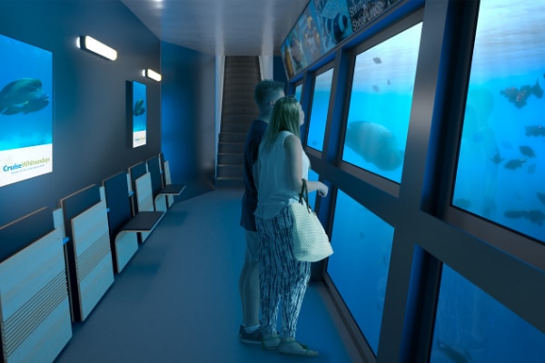 Underwater observatory, Reefsleep, Whitsundays credit Reefsleep
