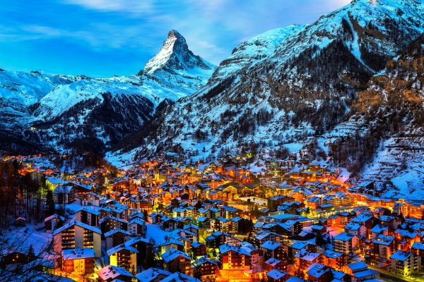Zermatt in the Swiss Alps, Europe
