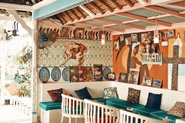 The colourful interiors of Motel Mexicola in Seminyak