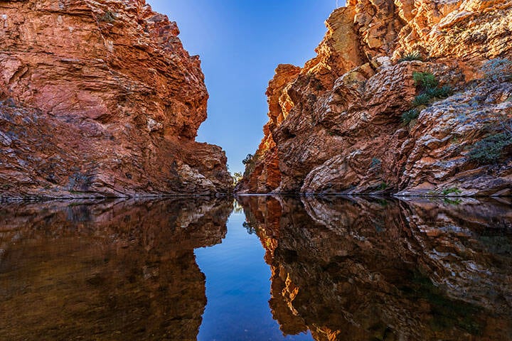 Ellery Creek Big Hole in West MacDonnell National Park, Alice Springs.