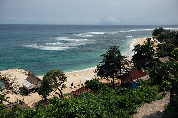 A sunny day at Sawangan Beach, previously known as Nikko Beach,