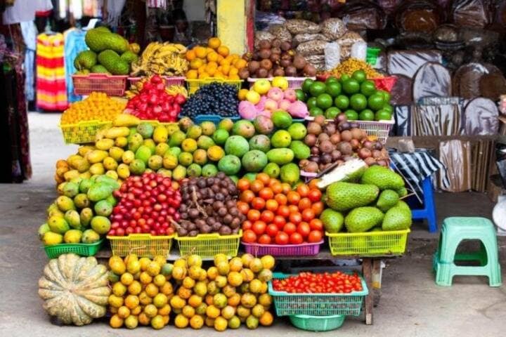 Fresh fruit stall at Kuta Day Market, Bali