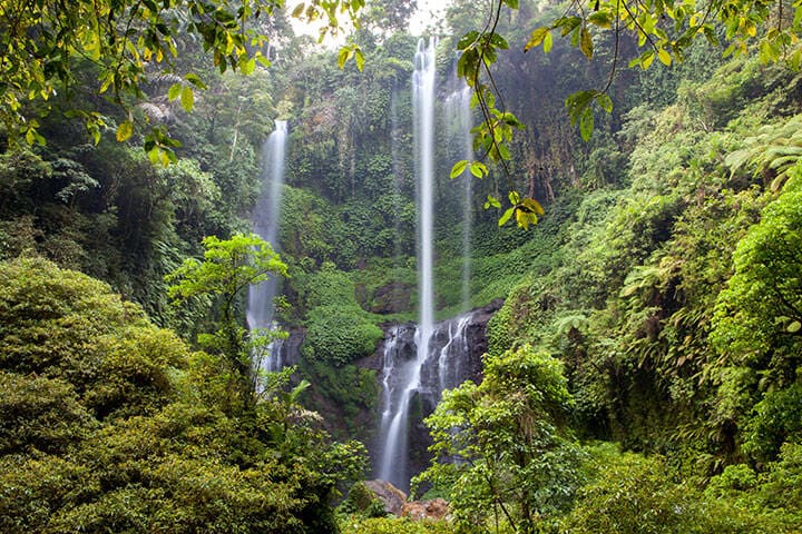 Sekumpul Waterfall in Bali. Credit: Sculpies from stock.adobe.com