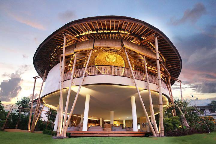 Outdoor view of building yoga studio at The Practice Bali Canggu, Bali