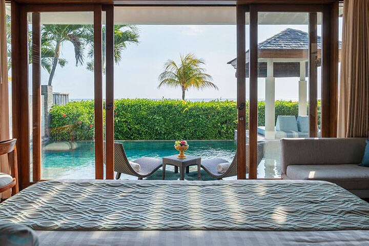 View of private pool at The Seminyak Beach Resort