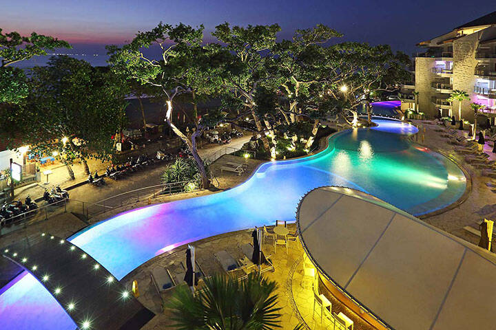 Night time at Double Six Luxury Hotel