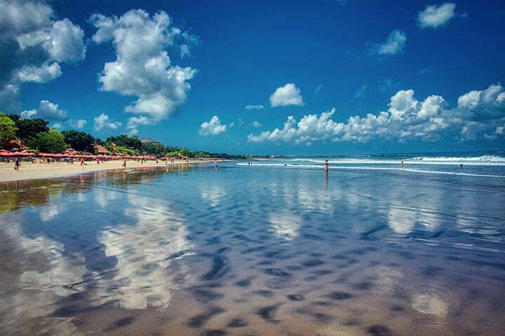 The beach at Seminyak, Bali, Indonesia