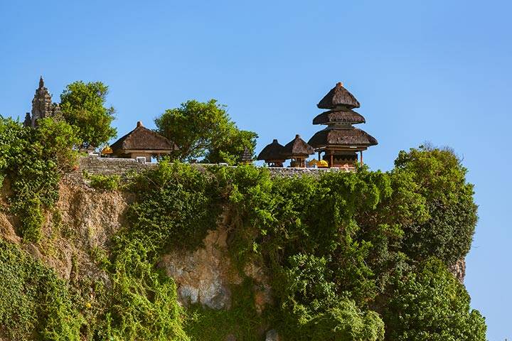 Uluwatu temple in Bali Indonesia