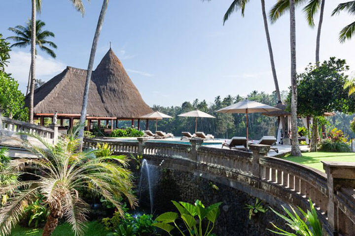 Main pool area of Viceroy Ubud, Bali