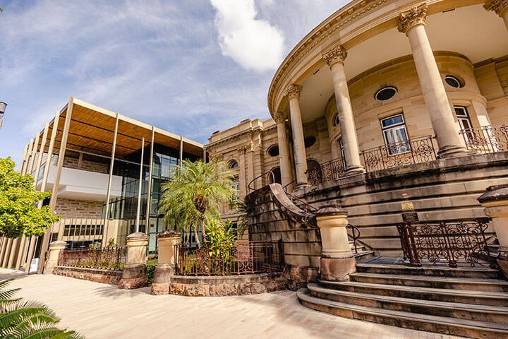 Building entrance in town at Rockhampton