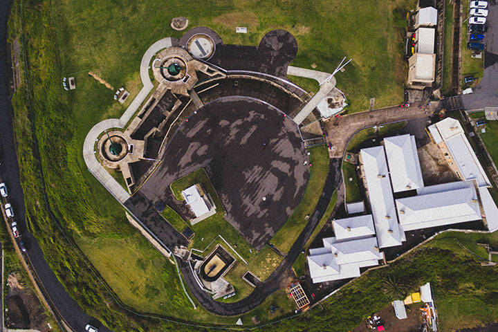 Birds eye view of For Scratchley in Newcastle, NSW