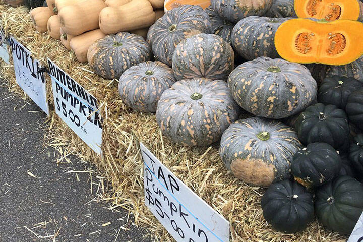 Fresh fruit and vegetables at the Newcastle Farmer's Market