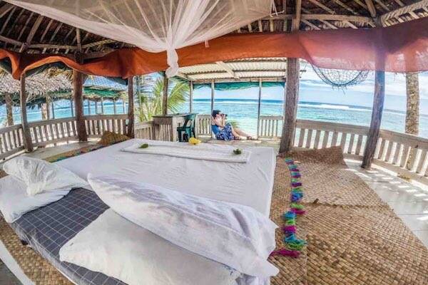 Luxury villa overlooking water in Fale, Samoa