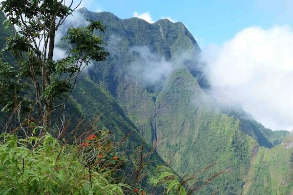 Dormant Mount Silisili volcano in Savai'i, Samoa
