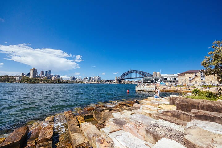 Story Bridge and Brisbane Skyline in Australia