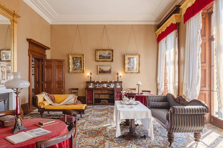 Interiors of the grand Elizabeth Bay House, Sydney