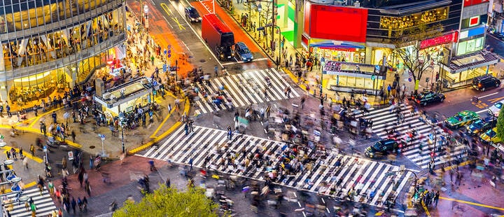 Shibuya Crossing in Tokyo
