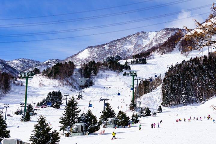 Kagura Japanese ski resort in Mount Naeba