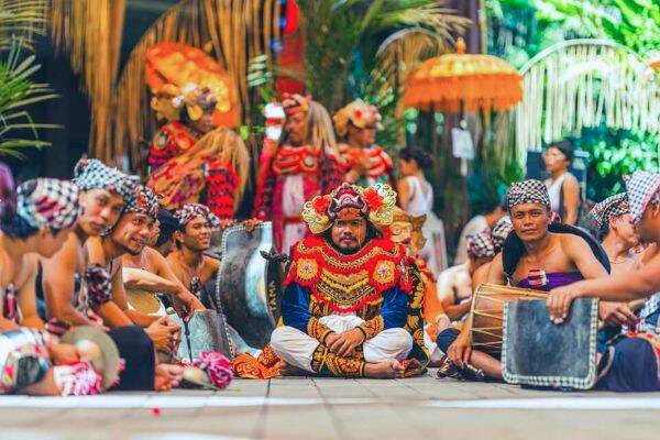 Barong dance festivities at the BaliSpirit festival