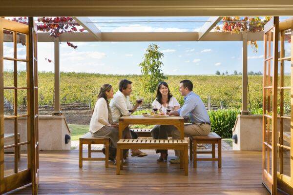 Group wine tasting at Murray St Cellar, Barossa Valley