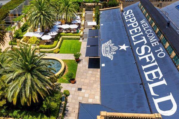 A birds-eye view of Seppeltsfield, Barossa Valley