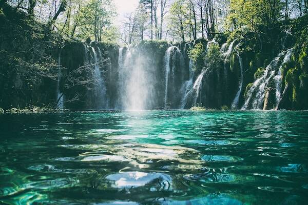 Waterfall swimming hole in Mele Cascades, Vanuatu 