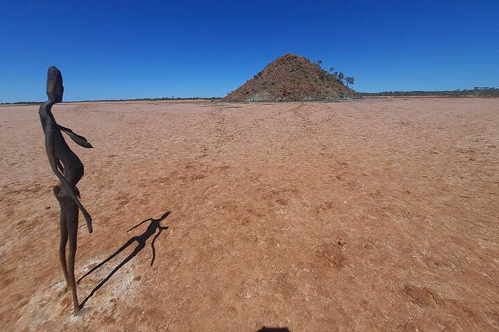 Art Exhibition in Lake Ballard in Western Australia