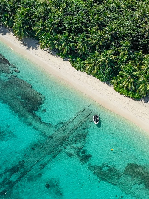 Aerial view of Cocos Keeling Islands