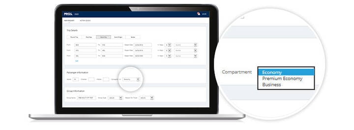 GSO interface screen showing option to select compartment type.