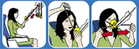 diagram of how to secure an aircraft oxygen mask 
