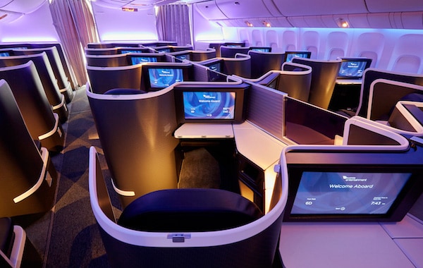 The Business on Virgin 777 planes