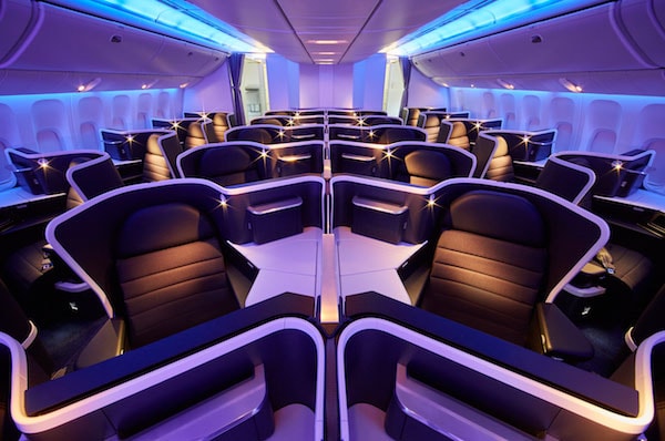 The Business on Virgin 777 planes