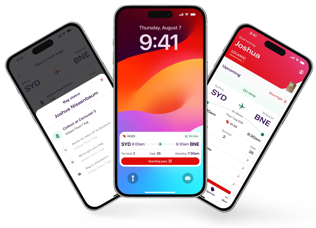 Virgin Australia App Phone