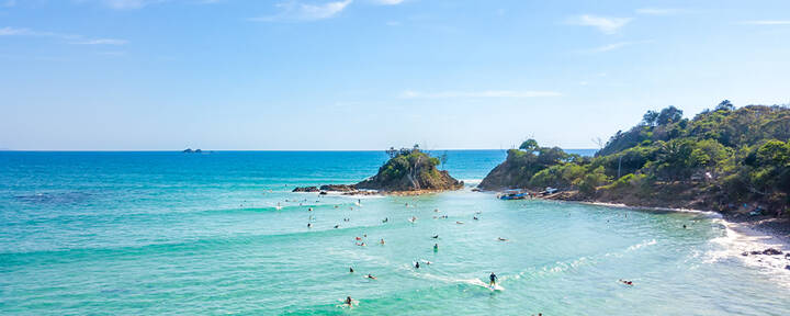 Beach at Byron Bay, NSW.