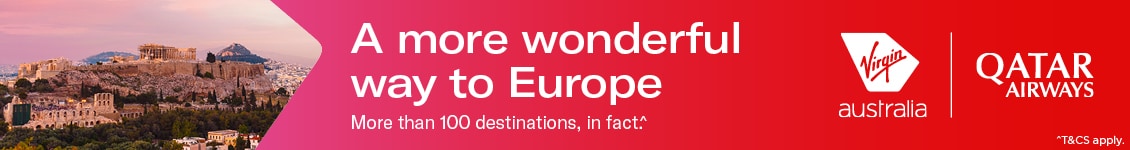 Fly to Athens with Virgin Australia and Qatar Airways