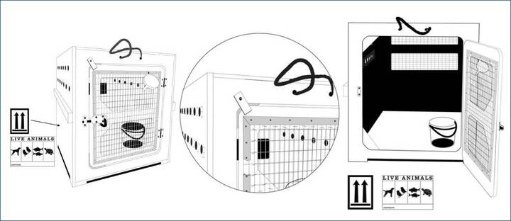 Pet cargo crates