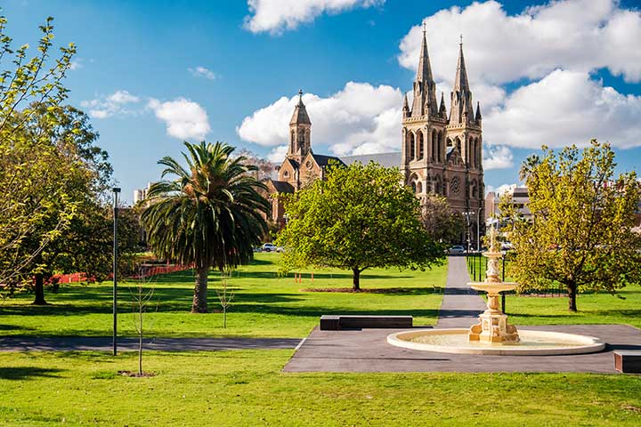 Adelaide on clear summer's day