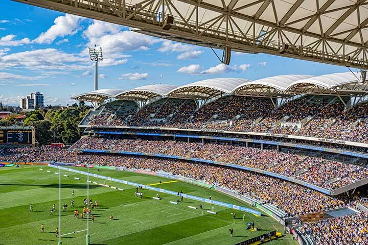 Crowds at Adelaide Oval