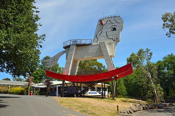 Big Rocking Horse in Gumeracha, South Australia.