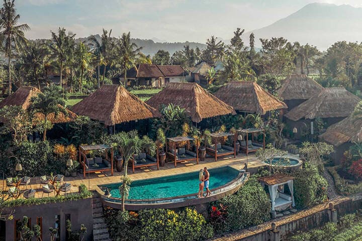 Aerial view of Samanvaya Adults Only in Ubud