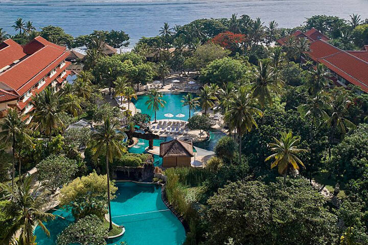 Aerial view of Westin Resort, Nusa Dua