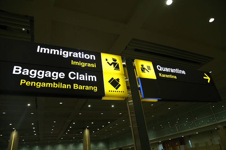 Arrival information at I Gusti Ngurah Rai Airport Bali, Indonesia