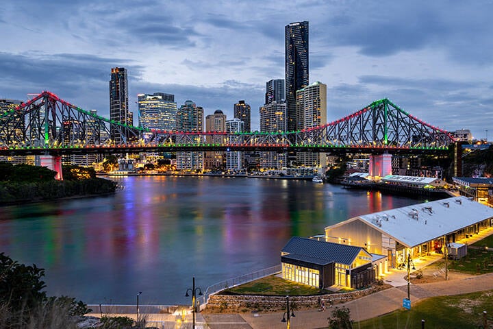 Howard Smith Wharf precinct on the Brisbane River 