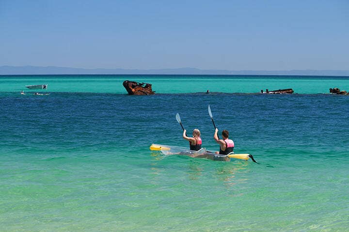 Guided day tour to Mulgumpin (Moreton Island) to explore the Tangalooma Shipwrecks and the sand dunes of The Desert 