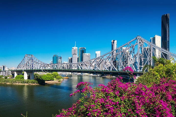 Panoramic view of Brisbane Skyline