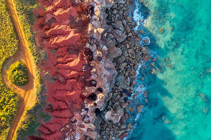 Aerial View of Gantheaume Point, Broome 
